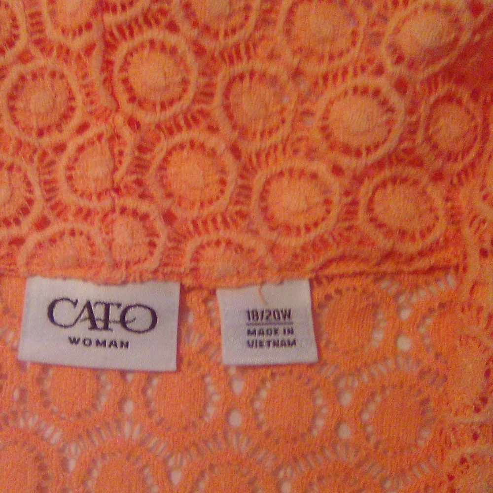 NWOT NEVER WORE ..Orange one button blazer